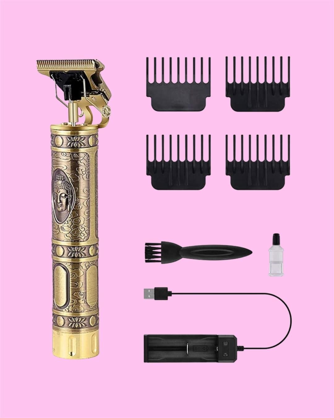 Buddha Electric Pro Hair Clippers Trimmer - Gold Edition
