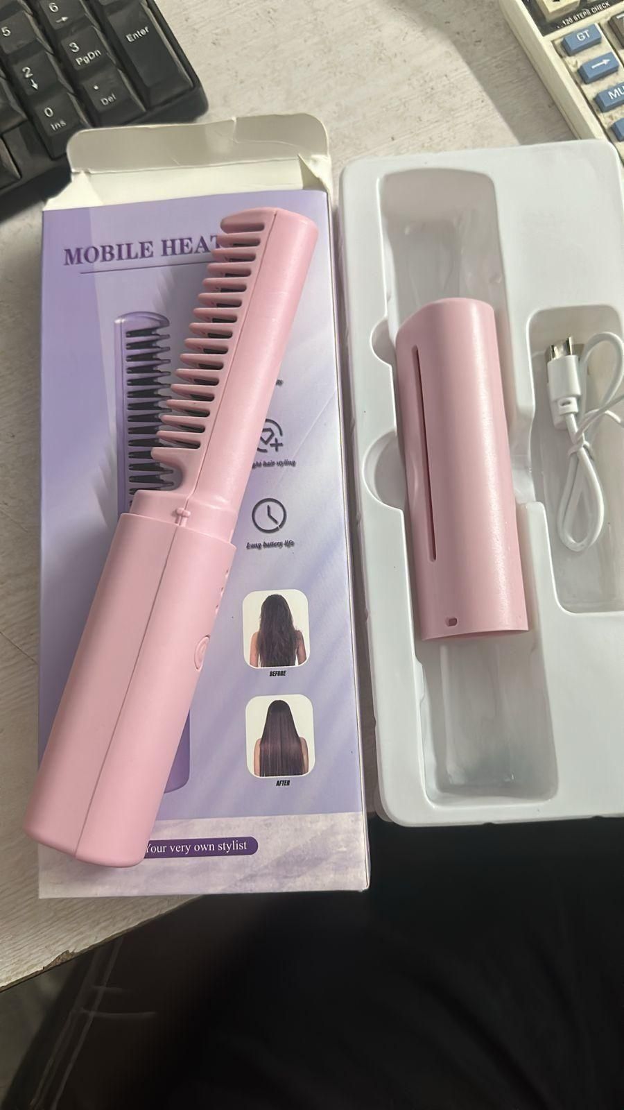 Meneflix Portable Mini Hair Straightener (Cordless and Rechargeable)